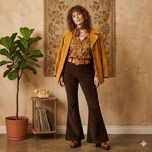 Madewell The Perfect Vintage Flare Pant Corduroy Chocolate Brown Size 30
